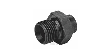 英管外螺紋60&deg;內錐或六角端面用
組合墊密封/焊接管