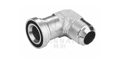 90&deg;彎美制JIC外螺紋74&deg;外錐
/重系列法蘭ISO 6162-2