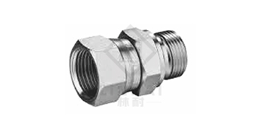 英管外螺紋膠墊密封
/美制JIC內螺紋74&deg;內錐